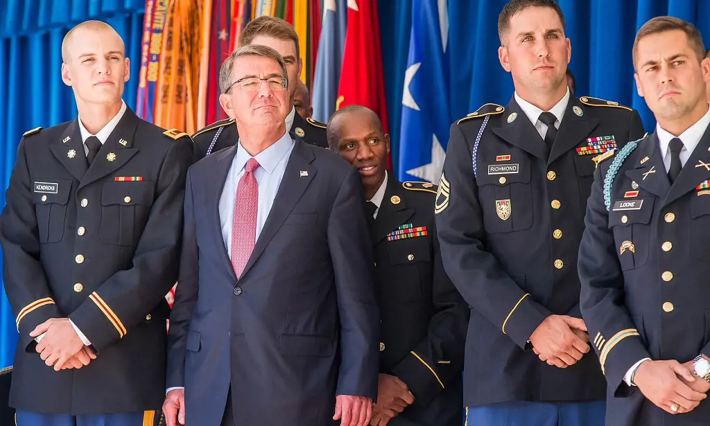 Ashton Carter With Police Forces