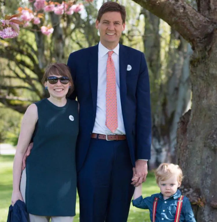 David Eby with his wife, Cailey and son Ezra back in 2017
