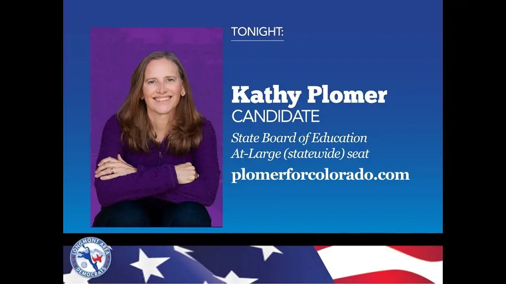 Kathy Plomer is the democratic candidate running for the Colorado State Board of Education.