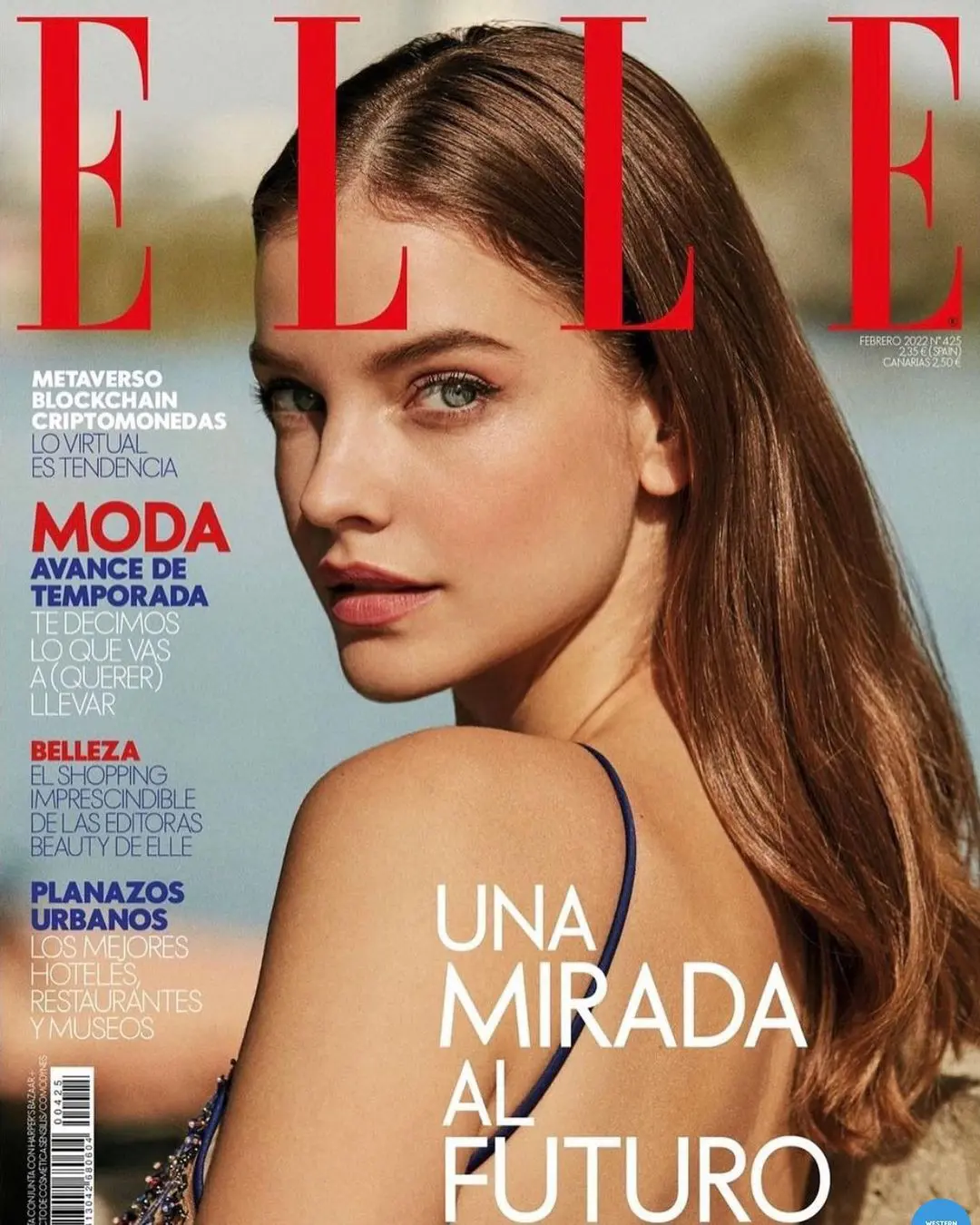 Barbara in the Elle magazine's Spain Cover in January.