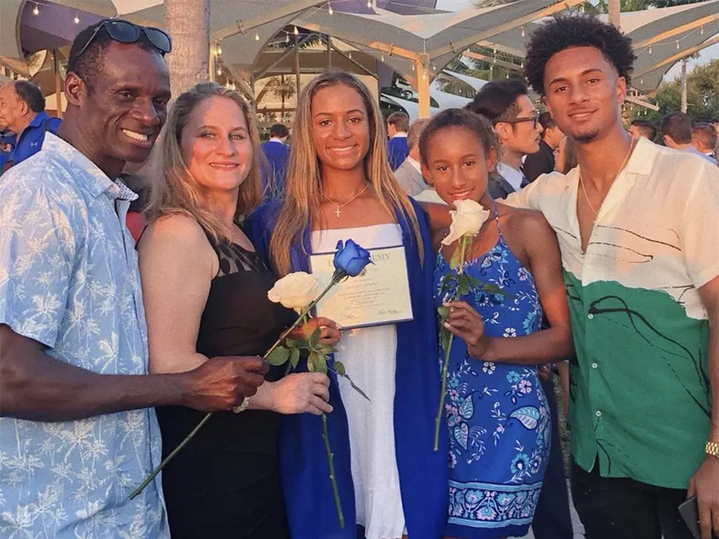 Whitney Osuigwe with her family.