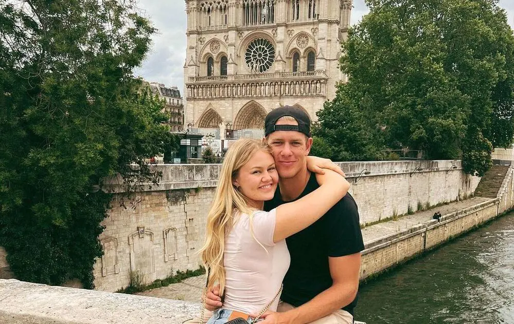 Bella and Dallin in Paris on their infertility Journey.