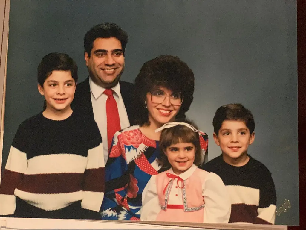 Matt Castelli with his family and two siblings