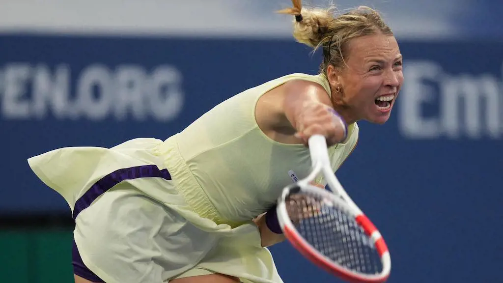 Anett Kontaveit lost in the second round of the US Open to 23-time grand slam champion Serena Williams. 