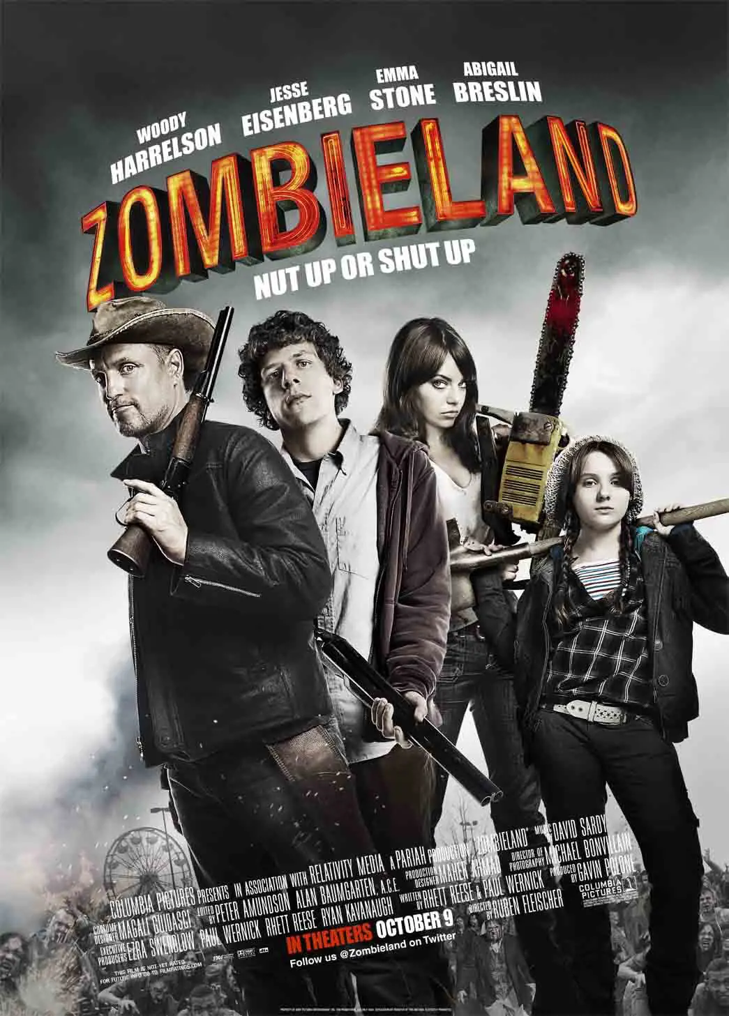 Zombieland Featuring Woody Harrelson, Bill Murray and Other Actors