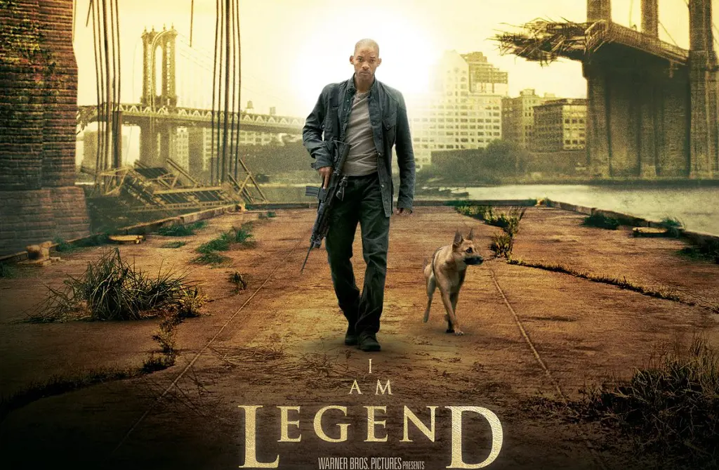 I Am Legend Poster Featuring Will Smith In The Lead Role