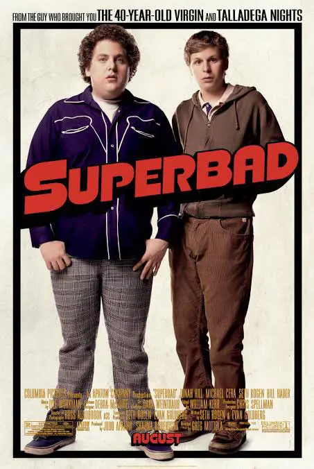 Superbad is the story about two interdependent friends of a high school, Seth and Evan
