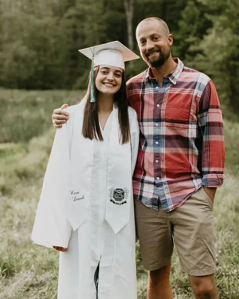 Eric congratulated his daughter on graduating from High School in May 2020 and declared his excitement for the next chapter of her life