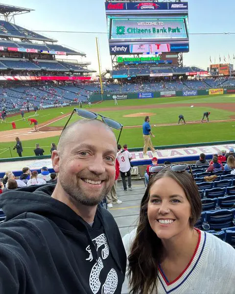 Eric took his wife on a last-minute date night to Phils game on the 11th of April