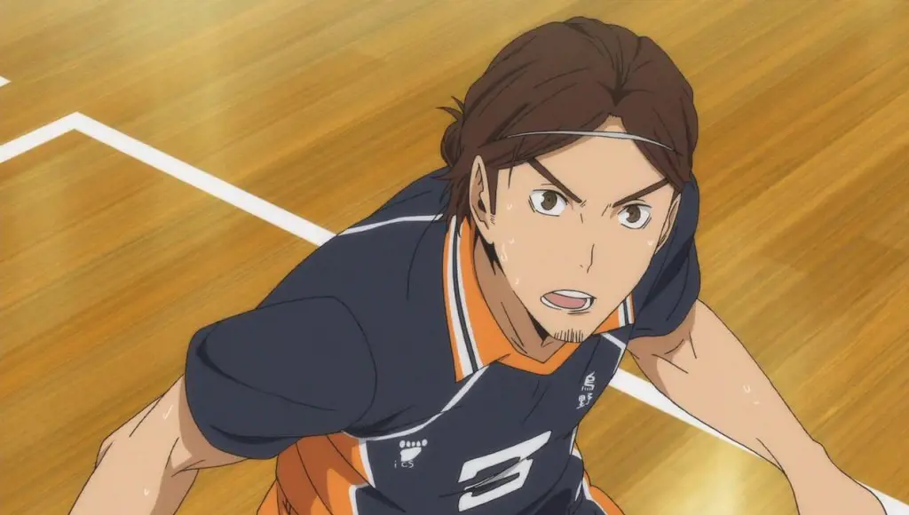 Asahi Azumane during one of the volleyball matches 