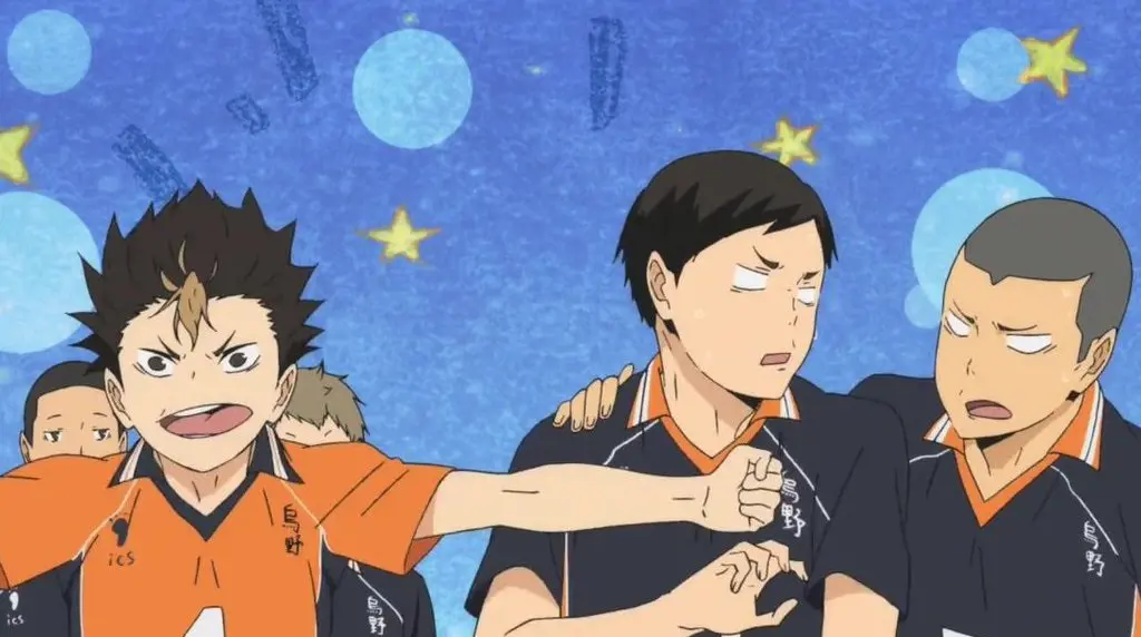 Haikyuu is a story about the volleyball players 