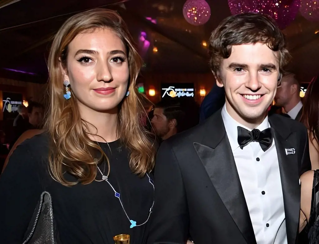 Freddie and Klarissa at an Award Event after he was nominated for best actor for The Good Doctor