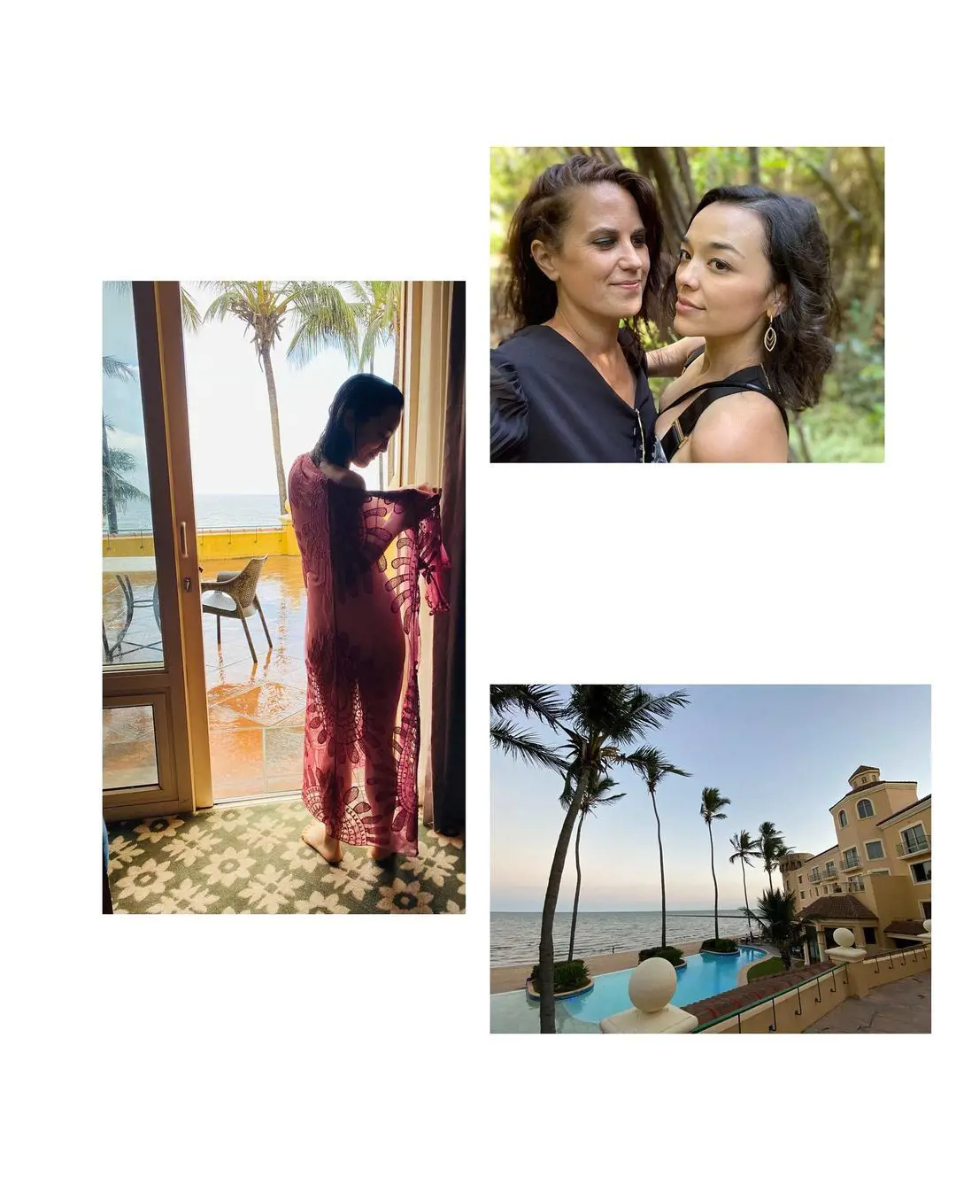 Francis shared a collage of her travel to Mozambique featuring Jeanne-Mare