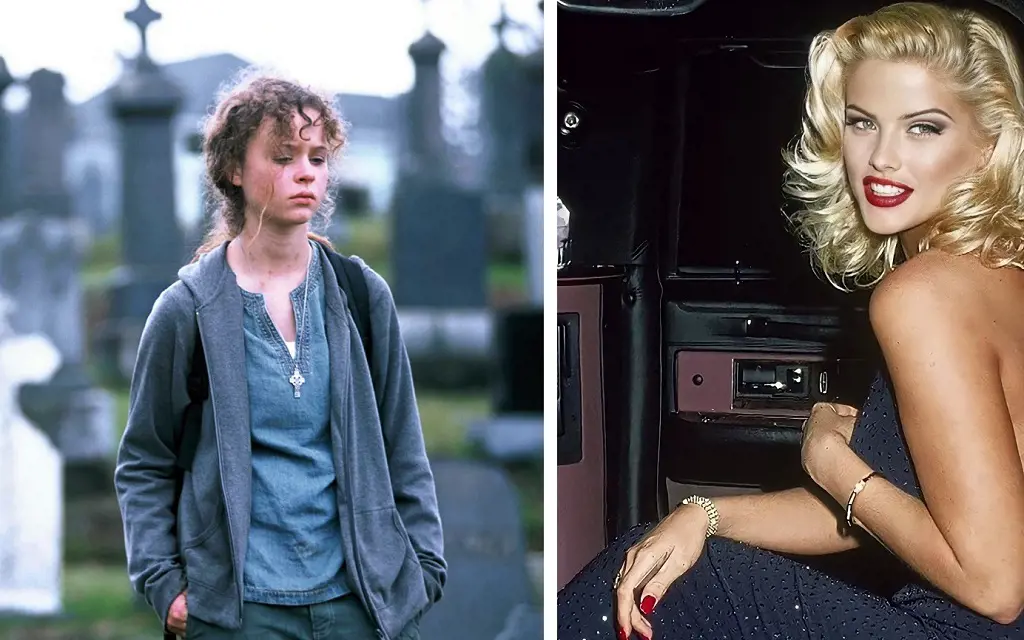 [Left] Liz from Homeless to Harvard, [Right] gorgeous Anna Nicole Smith in the 1990s