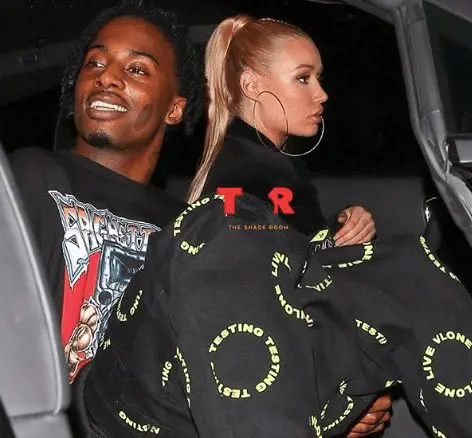 Iggy and Playboi Pictured On Their Car