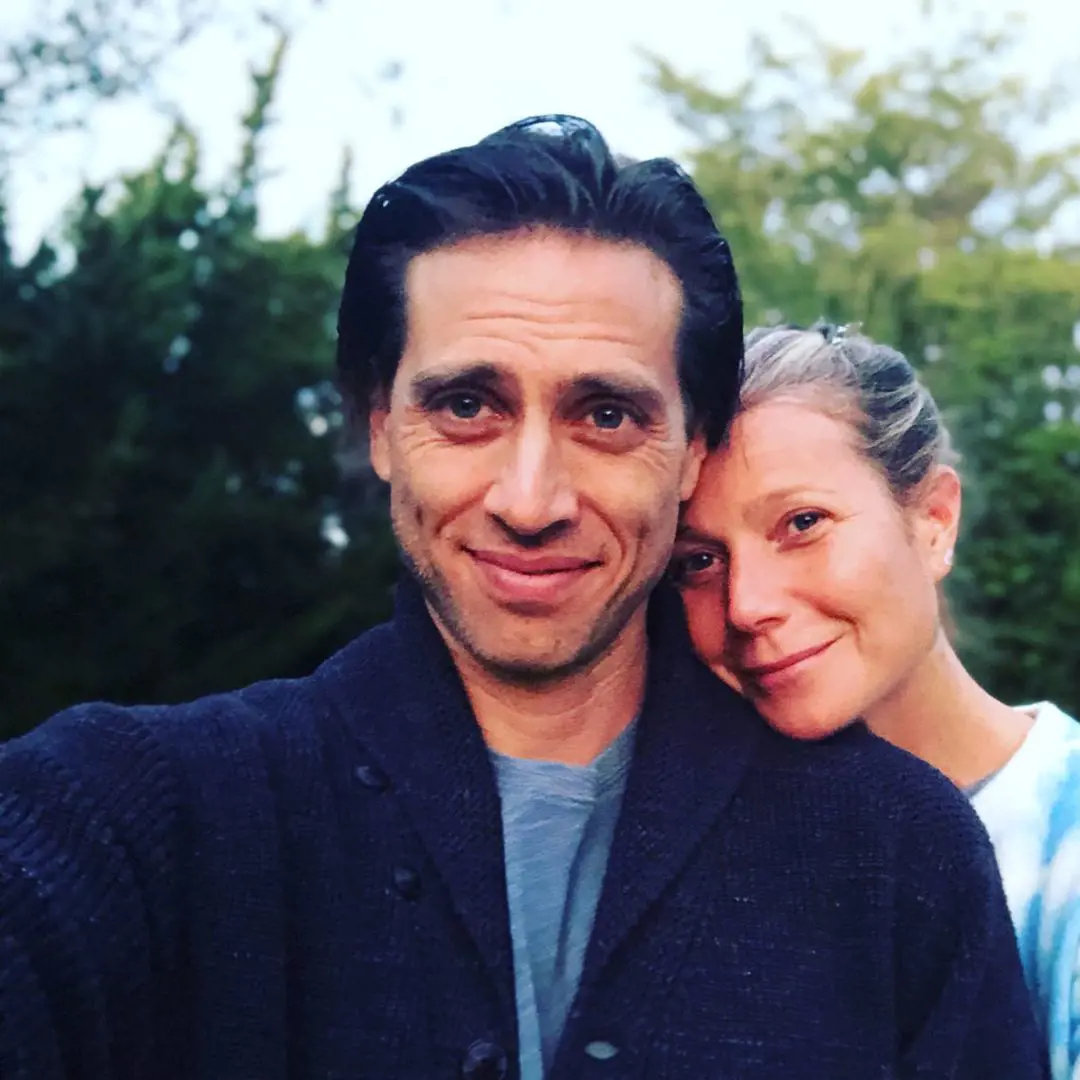 Gwyneth posted a picture with her husband, Brad after her new launch of the brand Goopmen