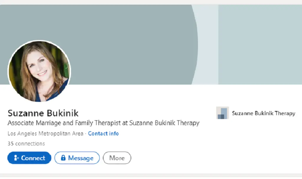 According to her LinkedIn profile, Suzanne is an associate therapist