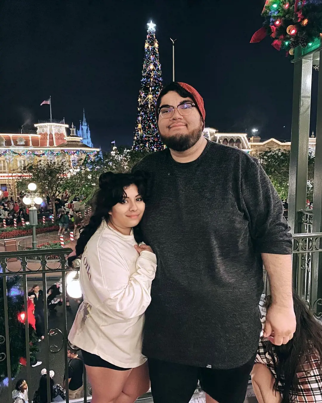 DigitalNex with his girlfriend at Magic Kingdom at Walt Disney World.