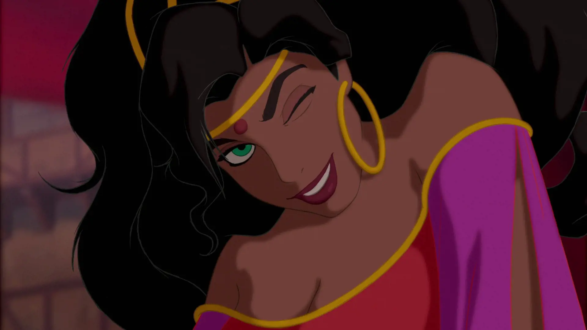 Esmeralda Performing A Dance For The Men On The Hunchback of Notre Dame