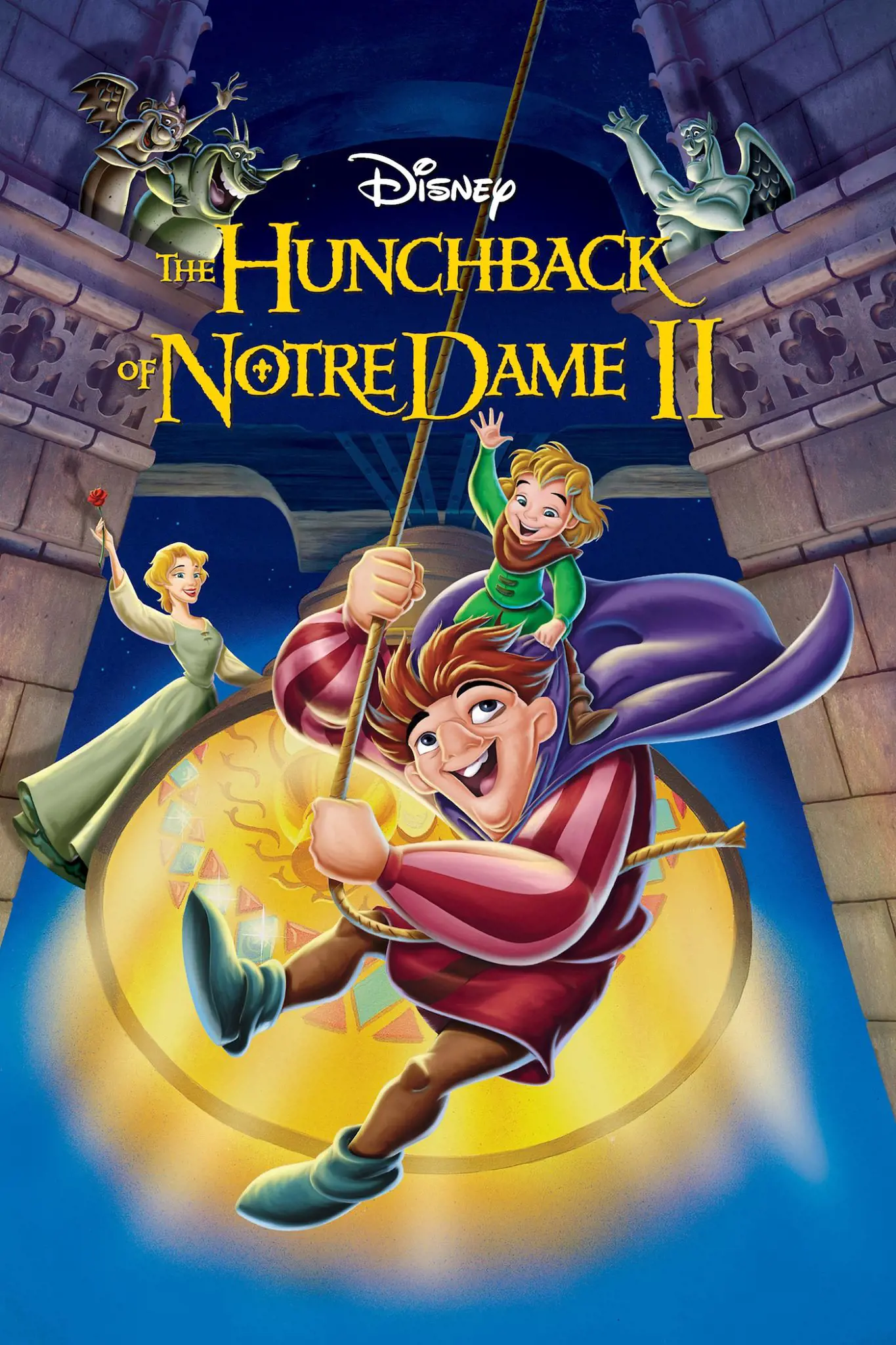 Quasimodo Hanging On The Rope On The Poster Of The Animated Movie