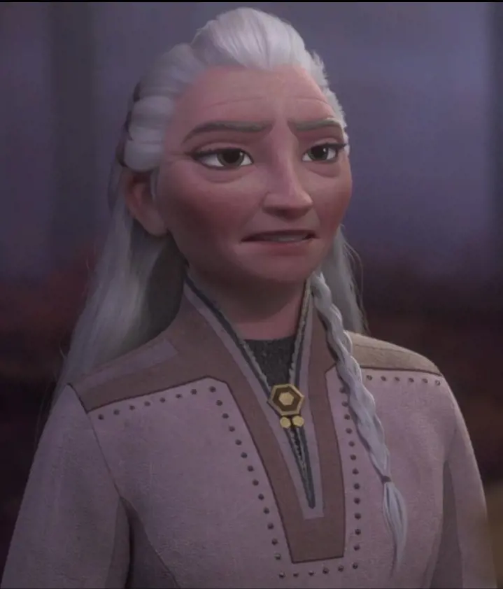 Yelena Flaunting Her Hair In The Animated Film Frozen II